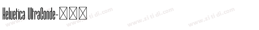Helvetica UltraConde字体转换